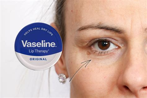 using vaseline around eyes.
